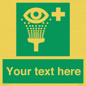 Custom Eye Wash Station Sign